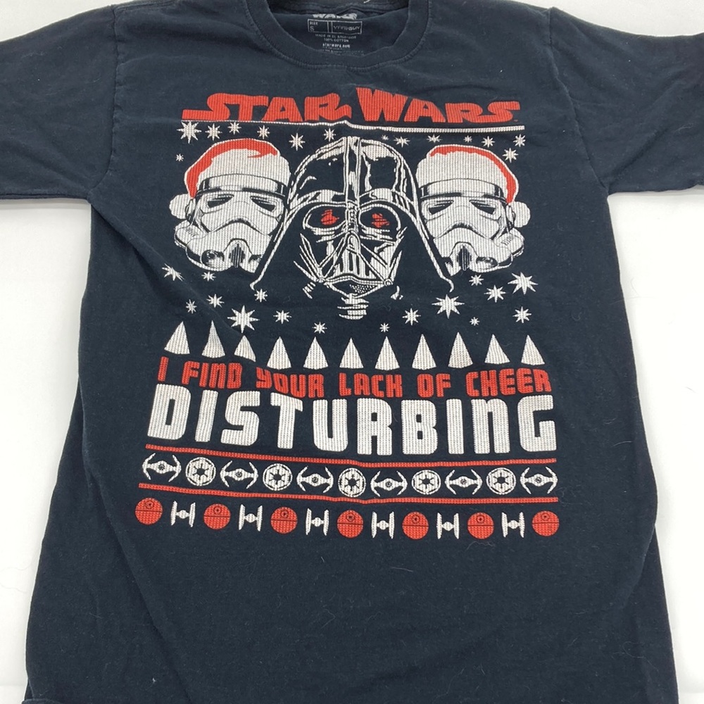 Star Wars‎ Ugly Christmas Lack Of Cheer Disturbing T-Shirt small